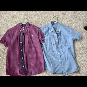 Gap Gymboree boys small short sleeve button